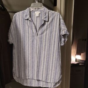 EUC Sigrid Olson Cotton Linen Popover Medium